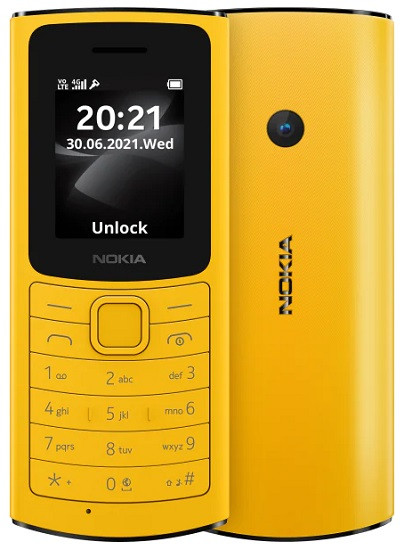 Nokia 110 4G Dual Sim 48MB Yellow (128MB RAM)