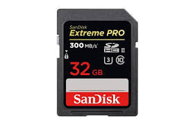 Sandisk 32GB Extreme Pro 300MB/s (U3) SDHC