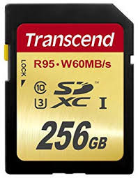 Transcend 256GB 4K SDXC (U3)