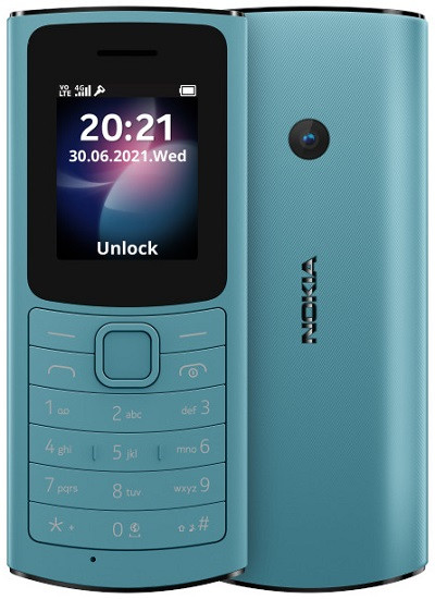 Nokia 110 4G Dual Sim 48MB Blue (128MB RAM)