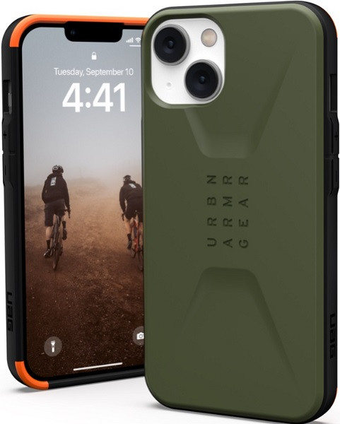 UAG Civilian iPhone Casing Sleek Design Ultra-Thin Military Drop Tested Protection Case for iPhone 14 (Olive Drab)