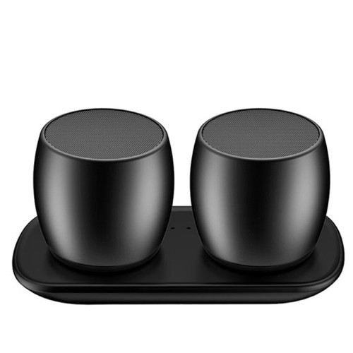 SARDiNE F1 Беспроводной Bluetooth-динамик из алюминиевого сплава с зарядной док-станцией (черный) SARDiNE F1 Беспроводной Bluetooth-динамик из алюминиевого сплава с зарядной док-станцией (черный)