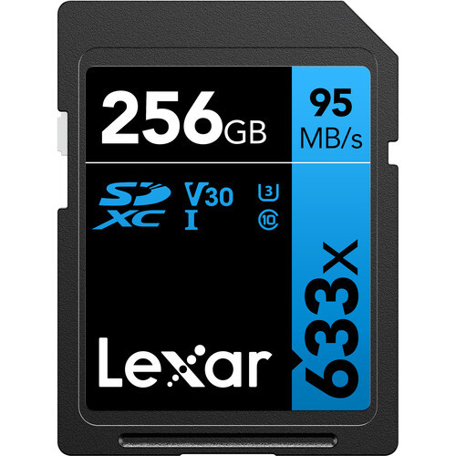 Lexar 256GB Professional 633X SDXC