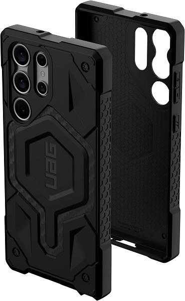 UAG Monarch Pro With Premium Material Drop Protection Case for Samsung Galaxy S23 Ultra (Carbon Fiber)