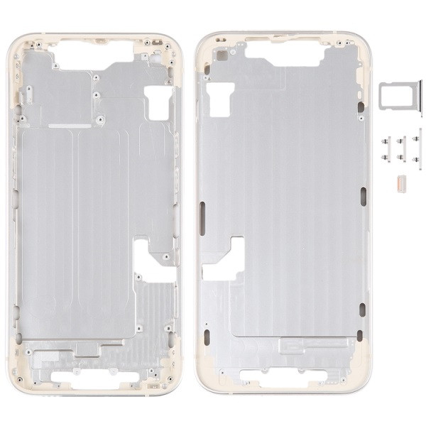 Middle Frame with Side Keys for iPhone 14 (Gold)