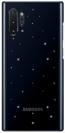 Задняя крышка телефона Samsung Galaxy Note 10 Plus со светодиодной подсветкой (черная)