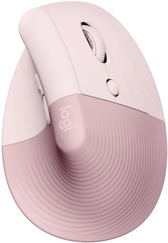 Logitech Lift Ergonomic Mouse Pink