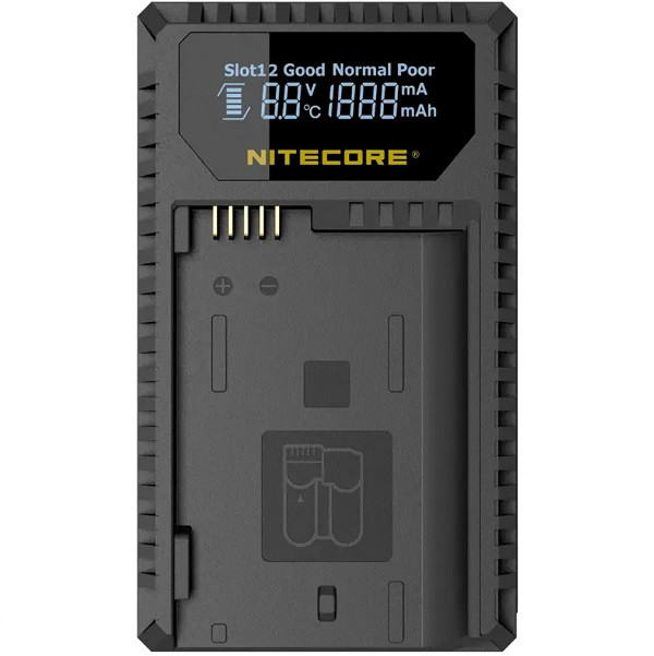 Nitecore UCN2 PRO Dual Slot Charger for Canon LP-E6N Battery