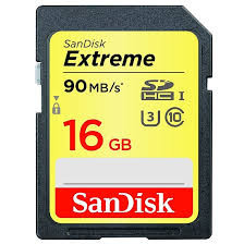 Sandisk 16GB Extreme 90MB/s SDHC