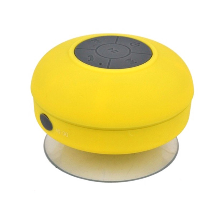Мини Портативный сабвуфер Душ Беспроводная Водонепроницаемая колонка Bluetooth (желтый)