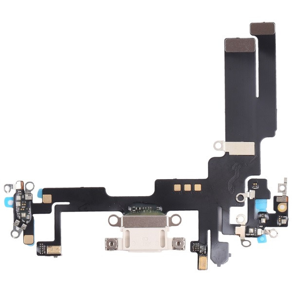 Charging Port Flex Cable for iPhone 14 (White)