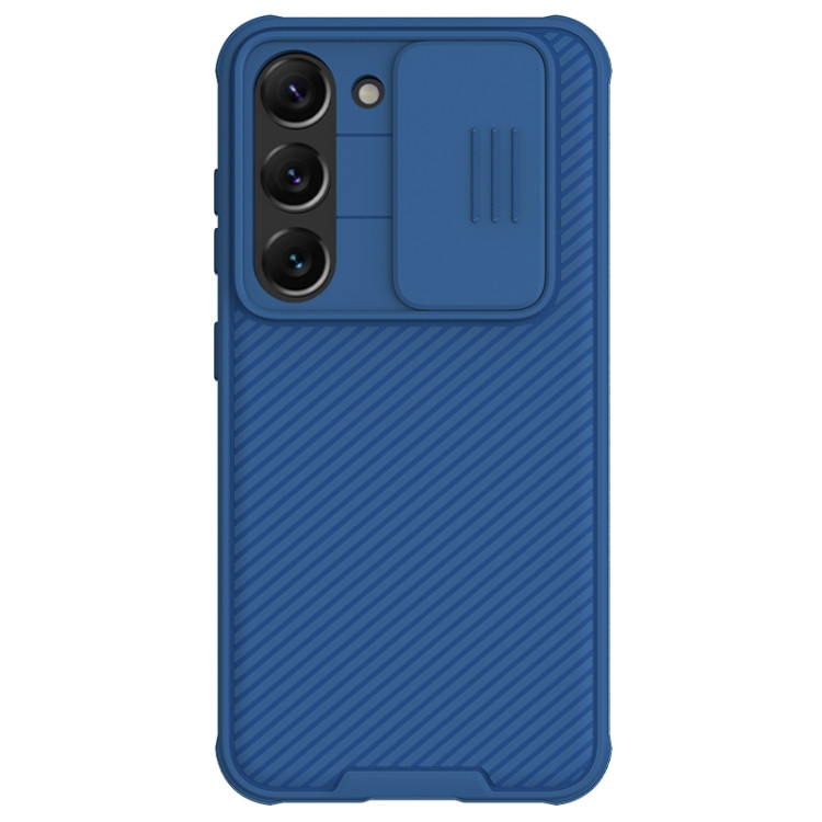 NILLKIN Black Mirror Pro Series Camshield Phone Case for Samsung Galaxy S23 Plus (Blue)