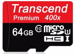 Transcend 64 ГБ T-Flash / Micro Class 10 (400X)