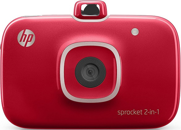 HP Sprocket 2-in-1 Camera Printer Red
