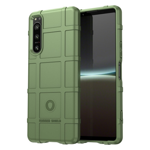 Full Coverage Shockproof TPU Phone Case for Sony Xperia 5 IV (Green)