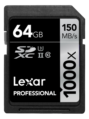 Lexar 64GB Professional 1000x SDXC