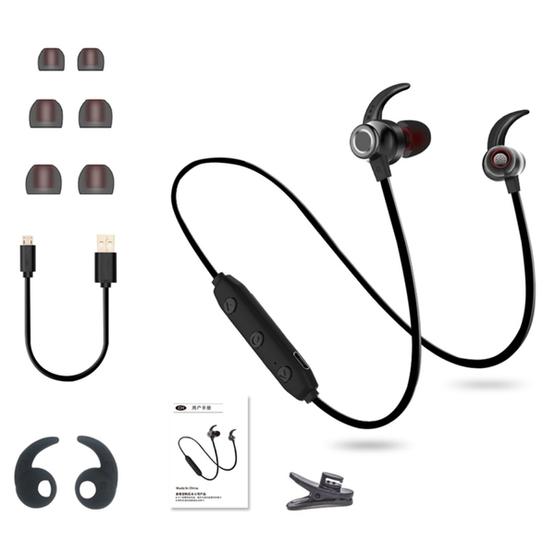 XRM-X5 Sports IPX4 Waterproof Magnetic Earbuds Wireless Bluetooth V4.1 Stereo In-ear Headset (Black)