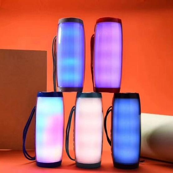 T&G TG157 Bluetooth 4.2 Mini Portable Wireless Bluetooth Speaker with Melody Colorful Lights Green