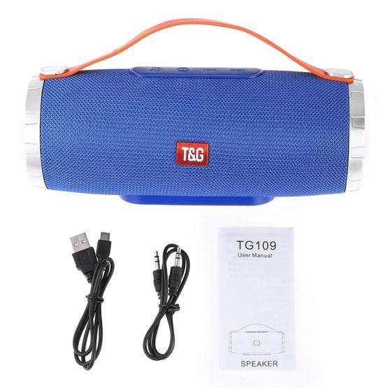 T&G TG109 Portable Wireless Bluetooth V4.2 Stereo Speaker with Handle Dark Blue